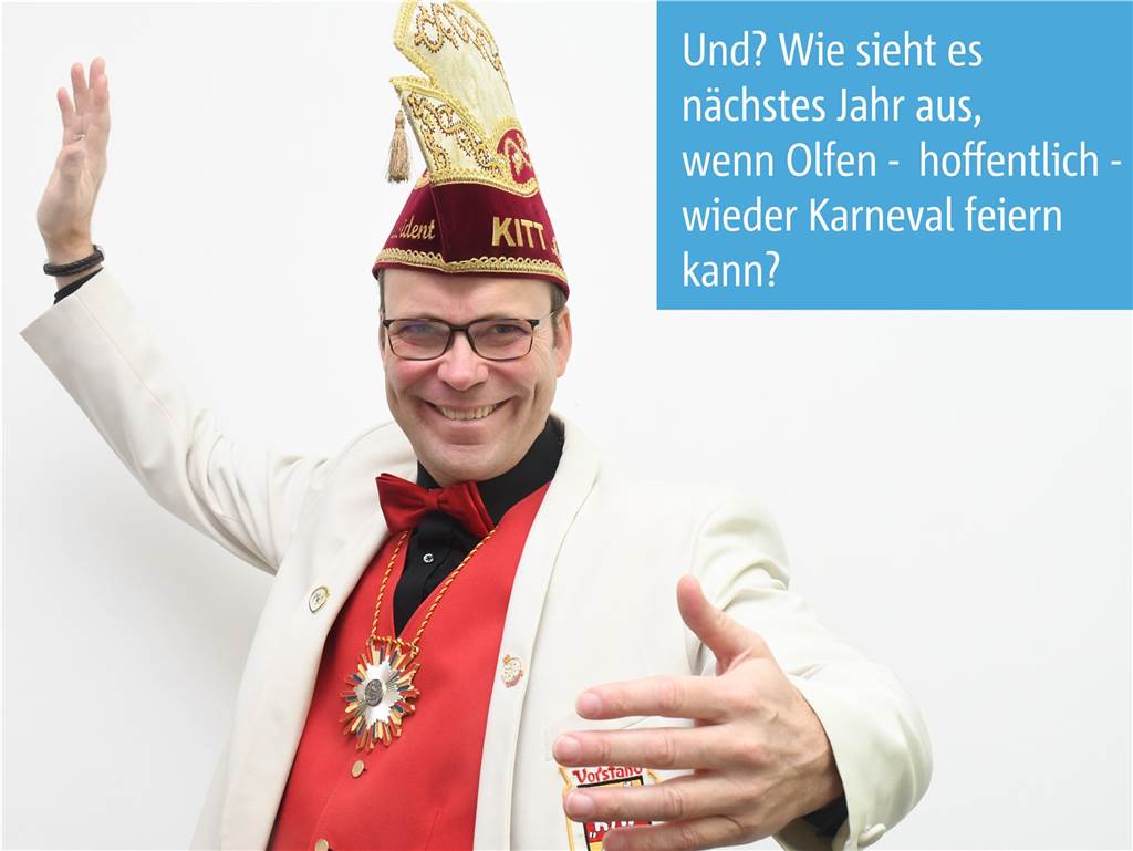 Ein bisschen Karneval: Kitt-Präsident Matthias Kortenbusch im Interview ohne Worte Wenn es geht und alles wieder normal ist? Dann geht es ab in der Session 21/22...