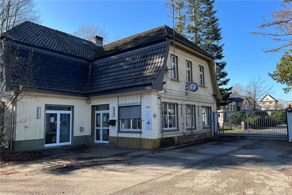 Wasag-Gelände in Sythen: Altes Pförtnerhaus soll Vorzeigeprojekt werden Wer auf das ehemalige Wasag-Gelände möchte, muss zunächst das Pförtnerhaus passieren. Künftig könnte hier ein Informationszentrum entstehen.