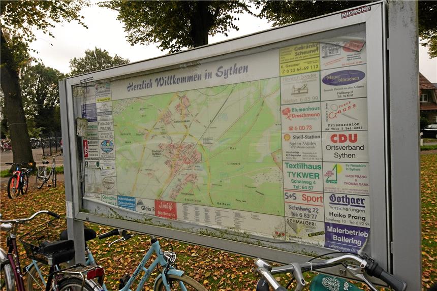Wer ist für diesen Schaukasten am Sythener Bahnhof zuständig?Papproth
