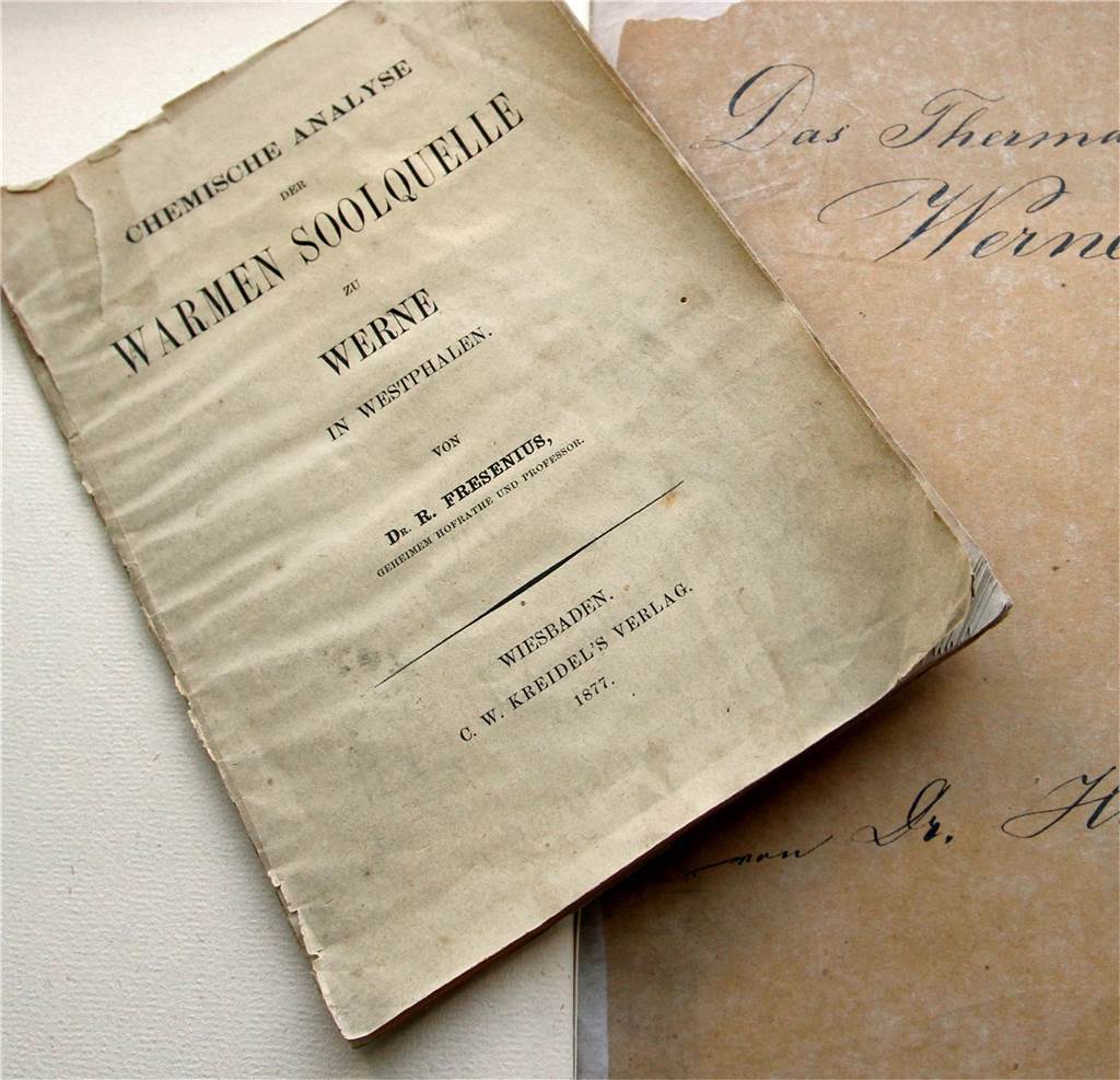 Ein Schriftstück, in dem Dr. Franz Hövener die heilende Wirkung der Sole beschreibt.