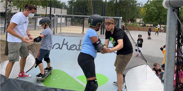 Skate-Aktion für Grundschüler an der Overbergschule in Selm