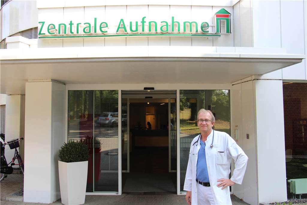 Krankenhaus-Direktor schlägt Alarm: Notaufnahme in Dorsten am Wochenende oft überlastet Zentrale Notaufnahme St. Elisabeth-Krankenhaus, Ärztlicher Leiter Burkhard Wegener