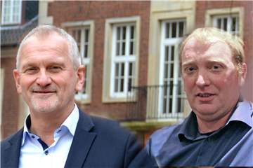 Werden bei der Bürgermeisterwahl im September zwei CDU-Mitglieder gegeneinander antreten? Links auf der Fotomontage Günter Wewers, rechts Klaus Pries.