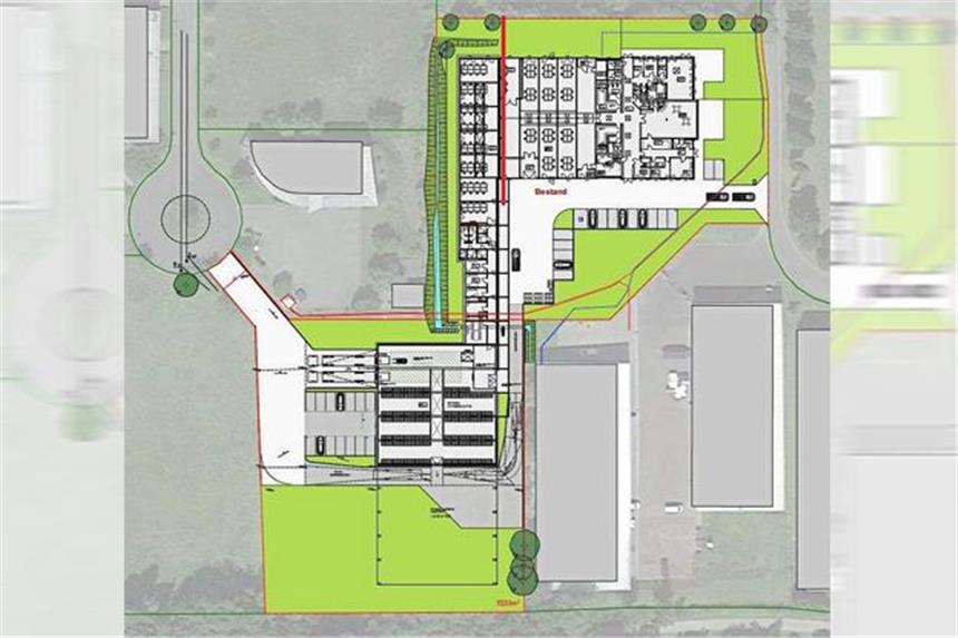 Behinderten-Werkstätten im Erin-Park expandieren Werkstätten für Behinderte Herne/Castrop-Rauxel (WfB) expandieren: So sieht der Grundriss der Pläne aus.