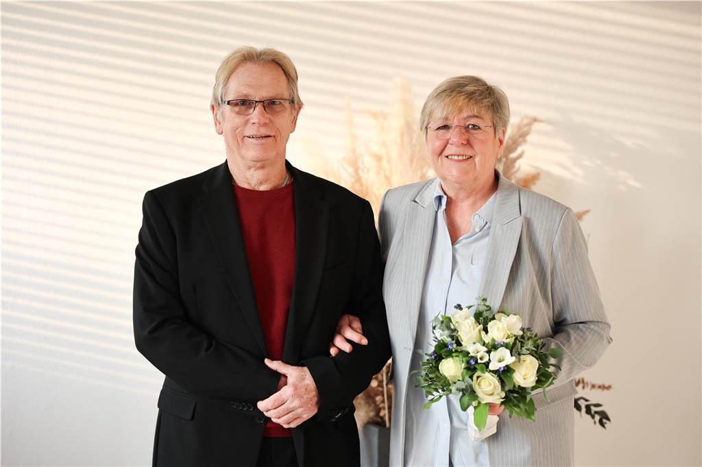 Werner Bart (71) und Siegrid Banaszak (60) sagten "Ja" zueinander.