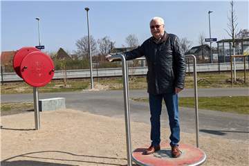 Neues Fitness-Geräte am Bahnhof.
