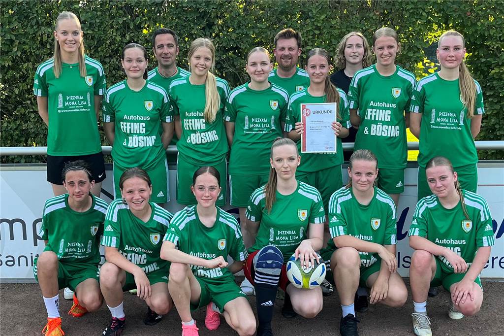 Union Wessums U17 nach Spielwertung aufgestiegen: Ständigem Druck standgehalten Wessums Aufstiegsteam
