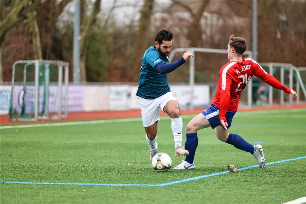 Westfalenligist Wacker Obercastrop setzte sich in einem Testspiel am Sonntag, 15. Januar 2023, gegen den Bezirksligisten FC Castrop-Rauxel mit 2:1 (0:0) durch.