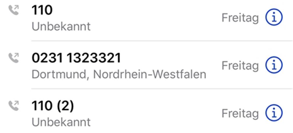 Wenn der Notruf 110 nicht zu erreichen ist - Brackeler wartet vergeblich auf Hilfe Wie ein Screenshot von seinem Handy zeigt, konnte Ferhat M. sowohl unter der altbekannten Notrufnummer als auch in der Polizeidienststelle Körne niemanden erreichen.
