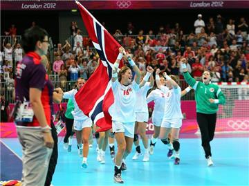 Wie in Peking 2008: Norwegens Handballerinnen holen den Olympiasieg. Foto: Srdjan Suki