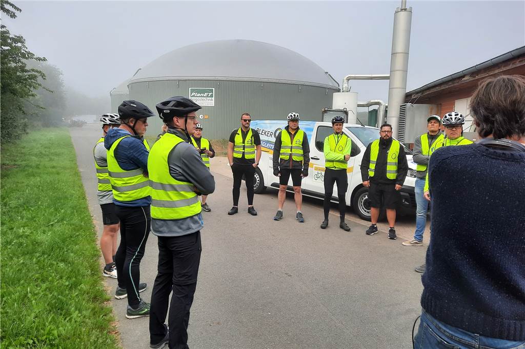 Klingeln für die Energiewende: Besondere Radtour mit Stopp in Heek Wie schon 2021 (Foto) radelt auch dieses Jahr von jedem Unternehmen eine Belegschaft die komplette Tour mit.