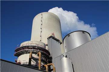 Wieder unter Dampf: das Trianel-Kraftwerk am Stummhafen in Lünen.