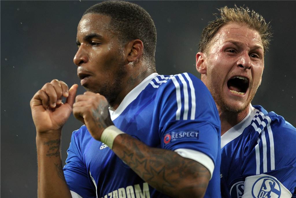 Wiedersehen mit dem Ex-Klub: Einst jubelten Benedikt Höwedes (r.) und Jefferson Farfan gemeinsam für den FC Schalke 04. Am Mittwoch stehen sie den Königsblauen in der Champions League gegenüber.