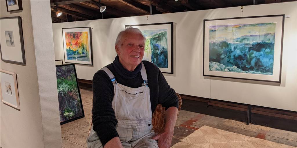 Wilhelm Frosting: Bunte Blüten des „deutschen Monet“ sollen Hoffnung schenken Wilhelm Frosting zeigt in den Räumen seiner Galerie die neuen Corona-Aquarelle. Aber auch Bilder der vergangenen Jahrzehnte sind zu bestaunen.