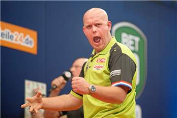 Will seinen EM-Titel in der Westfalenhalle verteidigen: der Niederländer Michael van Gerwen.