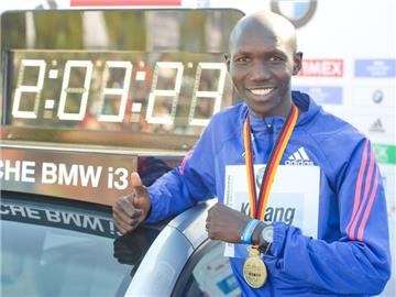 Wilson Kipsang wird sein Debüt beim Marathon in New York geben. Foto: Ole Spata