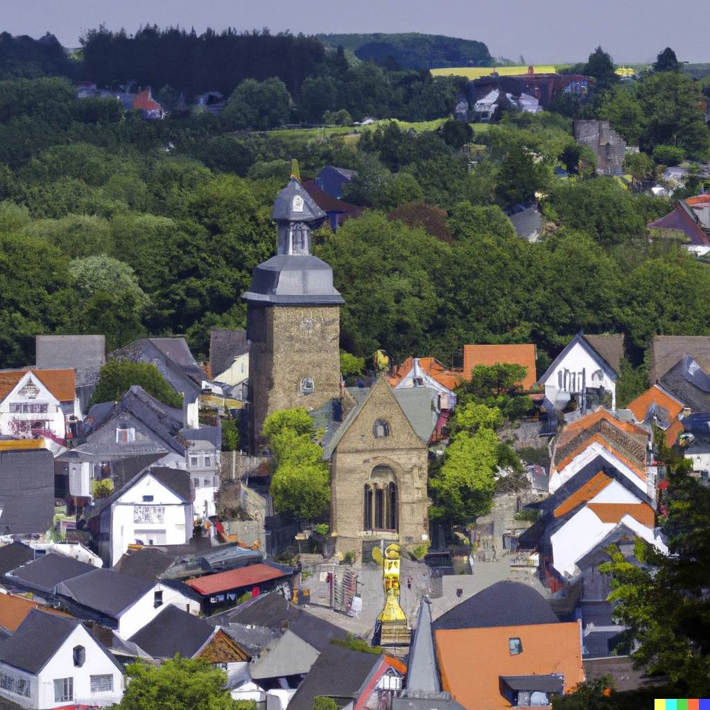 Eine Stadt, die ähnlich aussieht wie Castrop-Rauxel. 