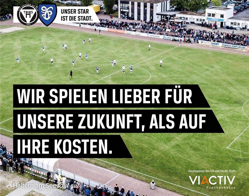 Oberliga oder Regionalliga? Der TuS Haltern hat sich entschieden "Wir spielen lieber für unsere Zukunft, als auf ihre Kosten" - mit diesem Satz hat der TuS Haltern seinen Rückzug in die Oberliga Westfalen verkündet.