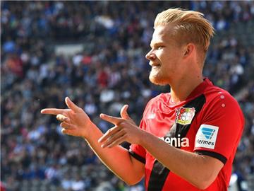 Wird Bayer Leverkusen einige Wochen fehlen: Joel Pohjanpalo. Foto: Soeren Stache