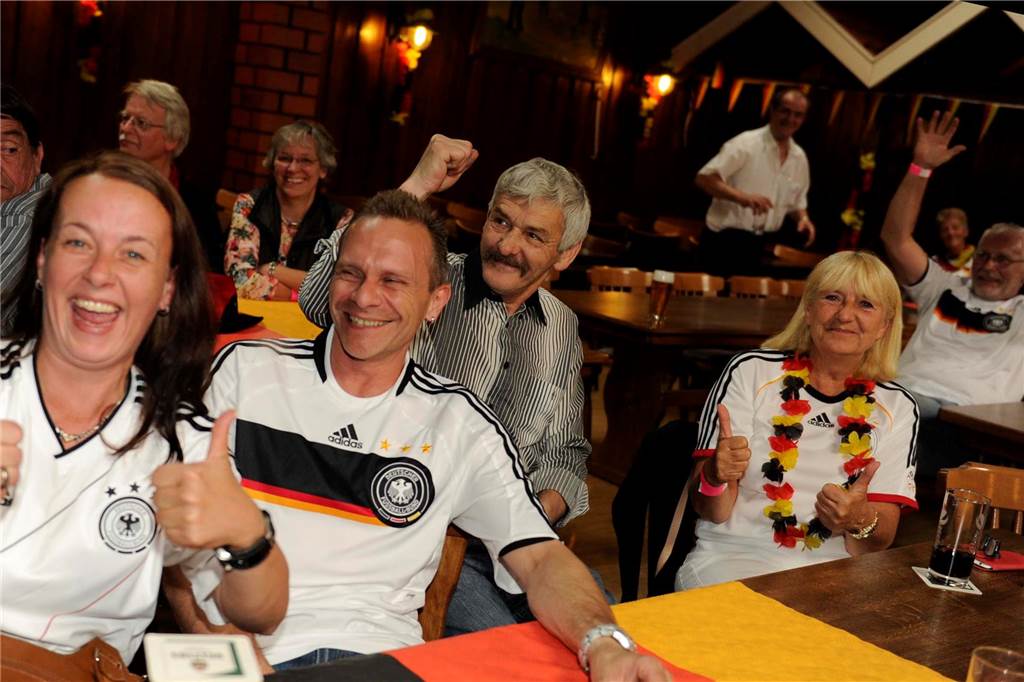 WM 2014: Public Viewing auf dem Prickings-Hof beim Spiel Deutschland gegen die USA am 26. Juni.