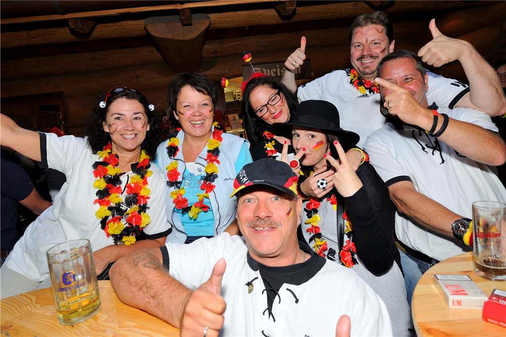 WM 2014: Public Viewing bei Jupp zum Spiel Deutschland gegen Ghana (2:2) am 21. Juni 2014. 