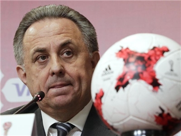 WM-Cheforganisator Witali Mutko ist hinsichtlich der Sicherheit beim Confed Cup zuversichtlich. Foto: Dmitri Lovetsky
