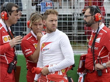 WM-Spitzenreiter Sebastian Vettel wurde in Kanada nur Vierter. Foto: Paul Chiasson