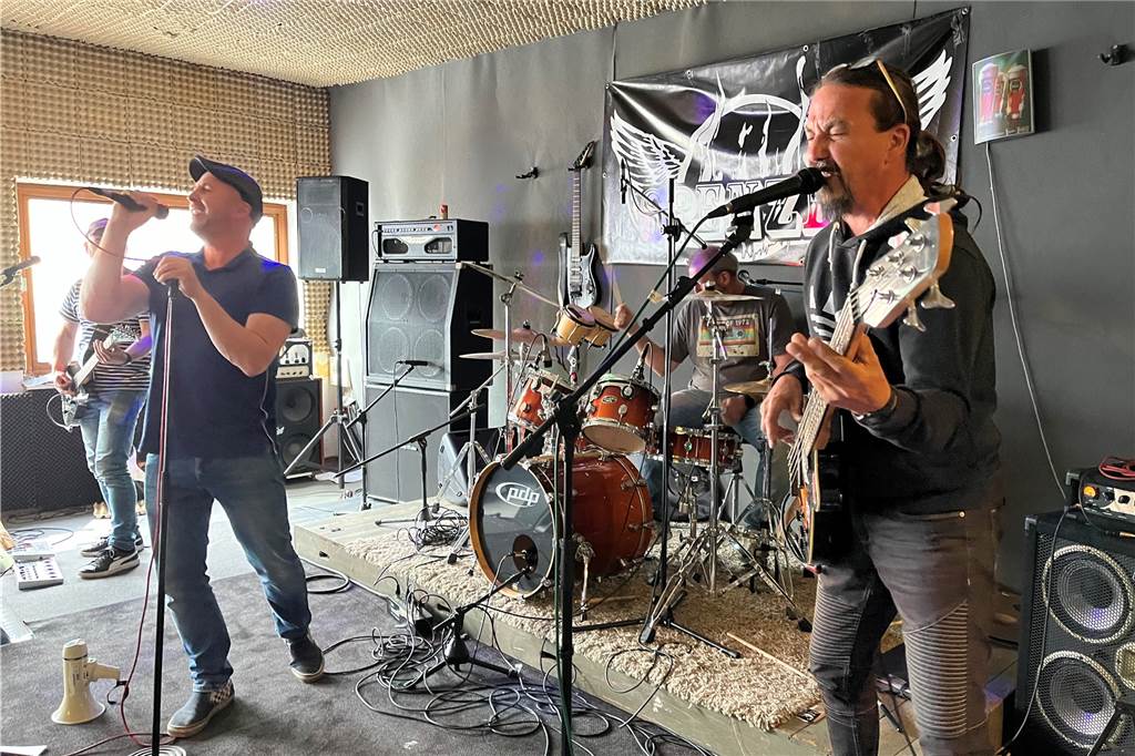 Wöchentlich probt die Band Spenzer in Vreden.