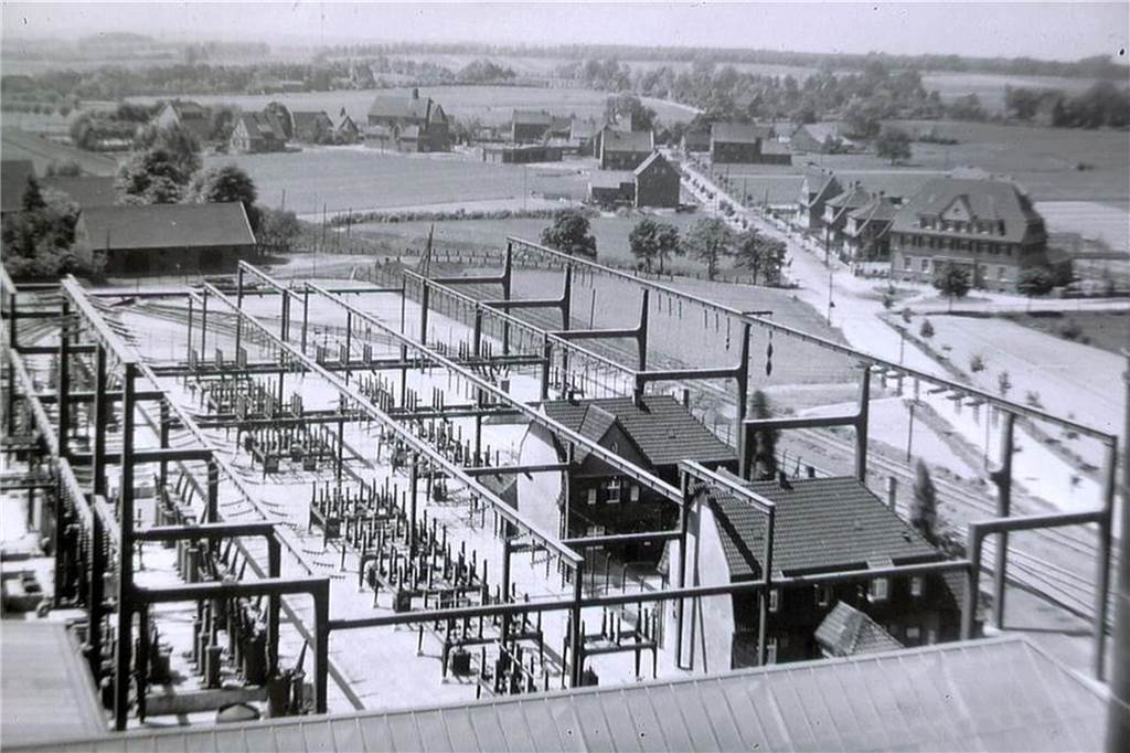 Das Umspannwerk in Werne um das Jahr 1915.