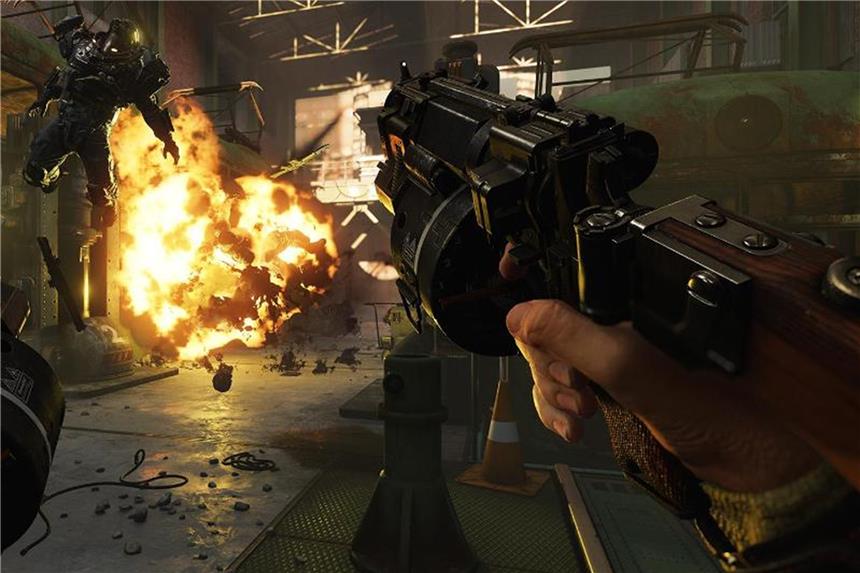 „Wolfenstein II: The new Colossus“ schickt Spieler in den Widerstandskampf gegen Nazi-Besatzungstruppen in den USA. Am 29. Juni kommt der Titel auch auf Nintendos Switch. Foto: Bethesda