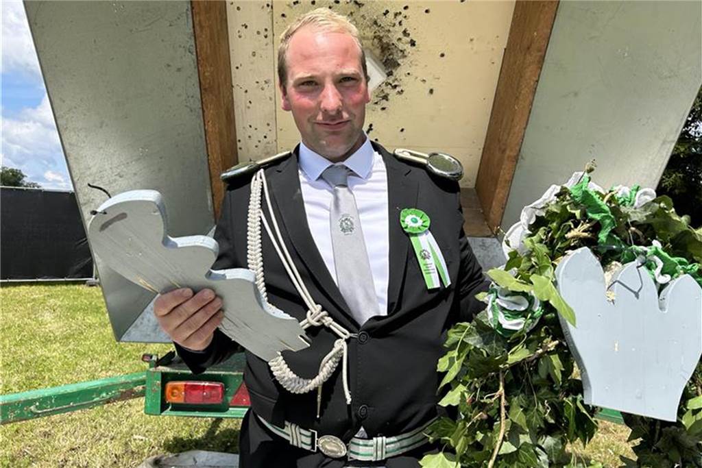 Wollte den Vogel auch abschießen: Thorsten Blickmann. Immerhin konnte er die Krone erringen. 