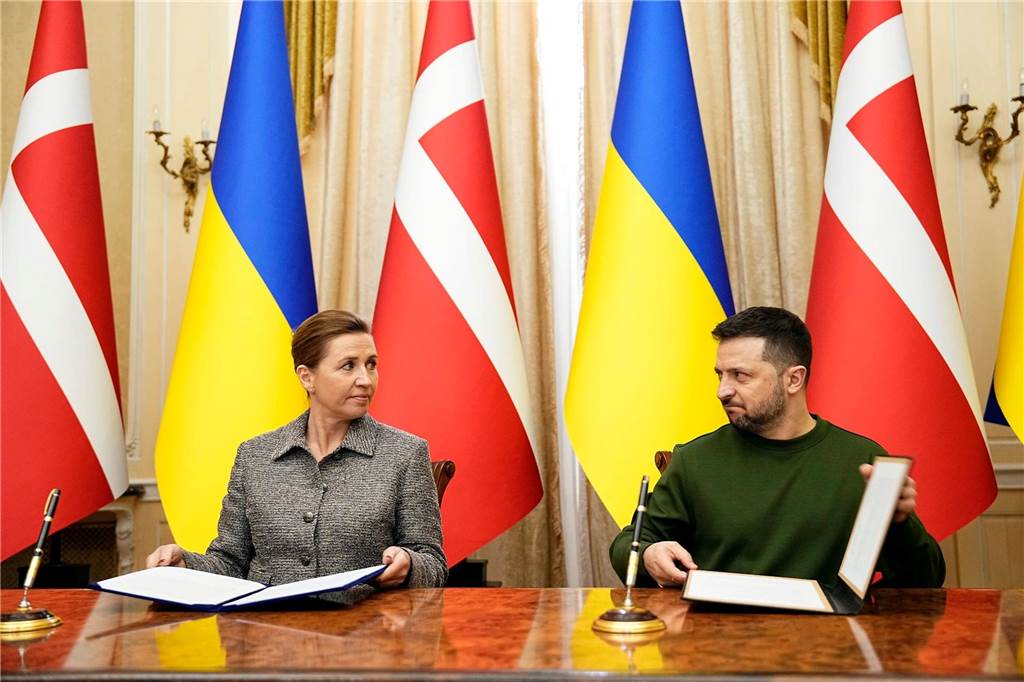 Krieg gegen die Ukraine: So ist die Lage Wolodymyr Selenskyj und Mette Frederiksen unterzeichnen in Lwiw ein Sicherheitsabkommen zwischen Dänemark und der Ukraine.