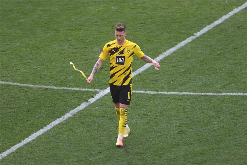 Bruchlandung gegen Frankfurt: BVB droht ein Millionen-Desaster Wurde gegen Frankfurt kurz vor Schluss ausgewechselt: BVB-Kapitän Marco Reus.