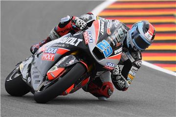 Wurde Vierter in Assen: Moto2-Pilot Marcel Schrötter. Foto: Hendrik Schmidt/dpa-Zentralbild