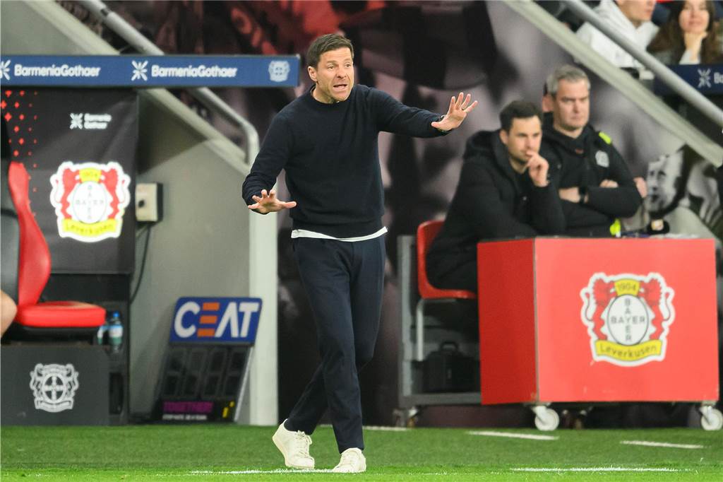 Die Bundesliga-Kolumne nach dem 27. Spieltag: Die Hoffnung stirbt zuletzt Xabi Alonso Trainer Bayer Leverkusen