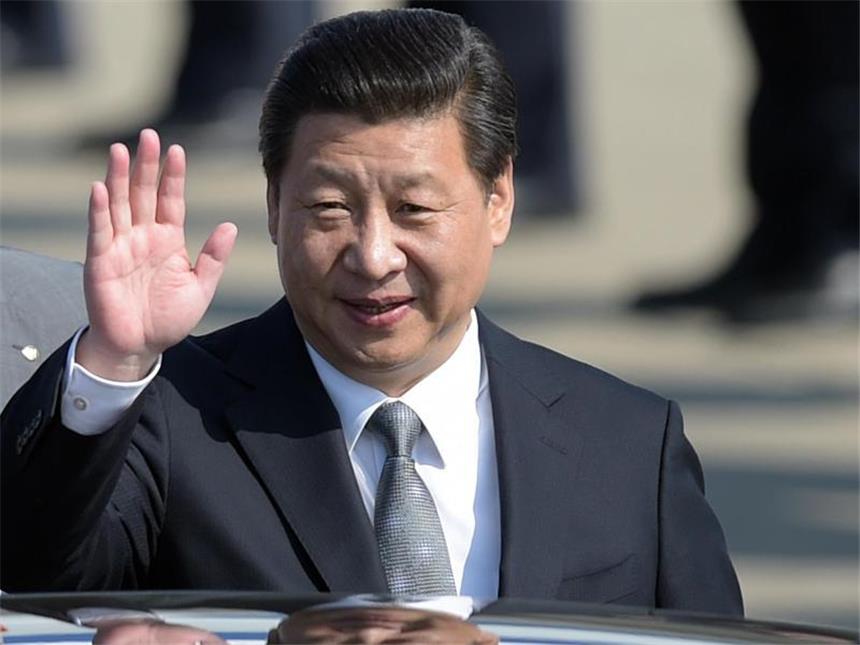 Personenkult um Chinas Staatschef Xi ähnlich wie bei Mao Xi Jinping in Düsseldorf: Der Personenkult um Chinas neuen Staats- und Parteichef in Staatsmedien ähnelt dem um Mao Tsetung. Foto: Federico Gambarini/Archiv