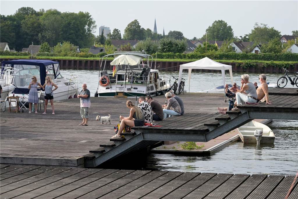 Zahlreiche Boote waren schon am Freitagnachmittag da. Für das Fest werden noch mehr anlegen.