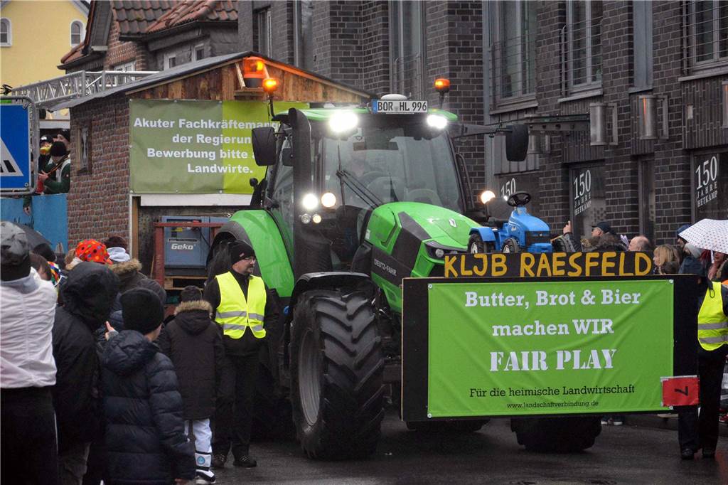 Zahlreiche Landjugendgruppen warben für die Landwirtschaft.