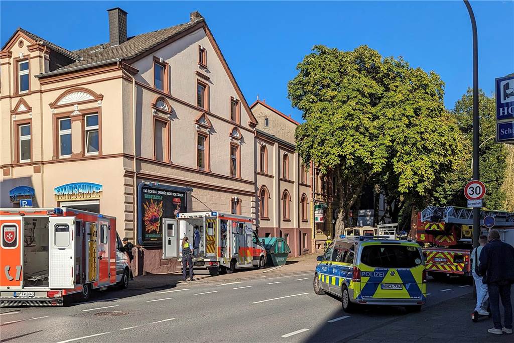 Unfallstelle in Dortmund-Kirchlinde.