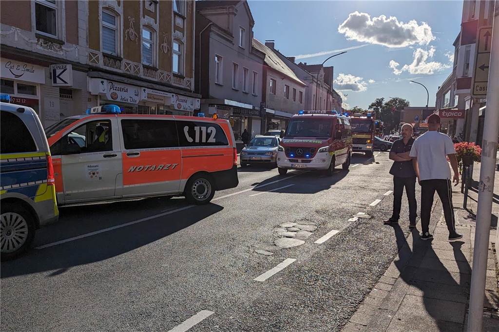 Unfallstelle in Dortmund-Kirchlinde.