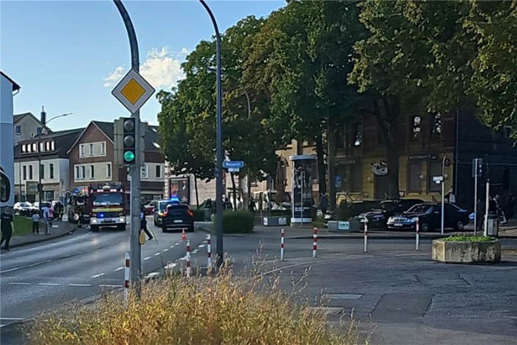 Unfallstelle in Dortmund-Kirchlinde.