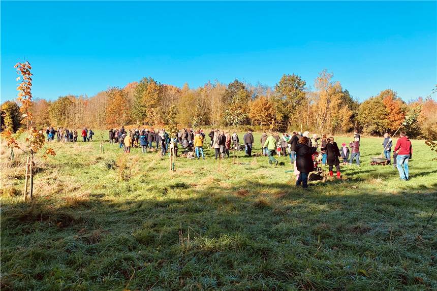 Pflanzfest im Babywald: 14 Bäume bekommen ein neues Zuhause Zahlreiche Schwerter Bürger kamen zum alljährlichen Pflanzfest im Villigster Baby- und Generationenwald.