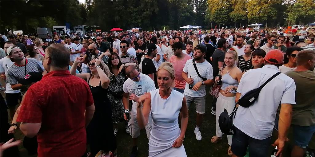 Viele Fotos: Fast 2000 Dortmunder feiern und chillen beim DJ-Picknick im Volksgarten Zappeln vor dem DJ-Pult, chillen weiter hinten auf der Festwiese: Das DJ-Picknick im Volksgarten Mengede schließt eine Lücke im Veranstaltungskalender.