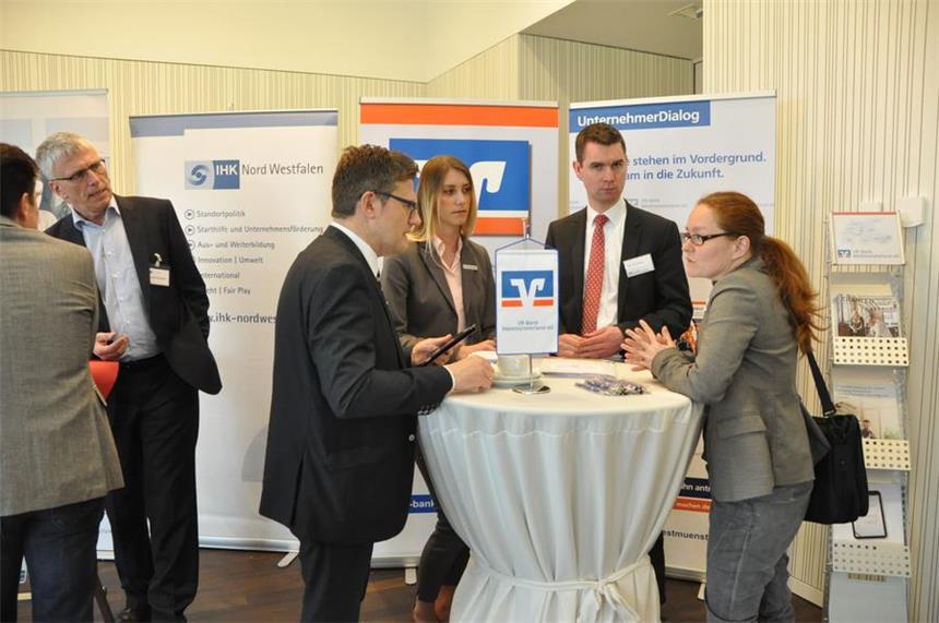 So war die Chancen-Wirtschaftsmesse in Olfen Zeit für Gespräche gab es während der Gründermesse im Olfener Leohaus reichlich.