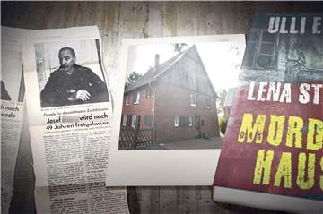 Zeitungsausschnitte erinnern an die Tat vor 100 Jahren im sogenannten "Mörderhaus" in Brambauer. Ein Krimi greift die Ereignisse auf.