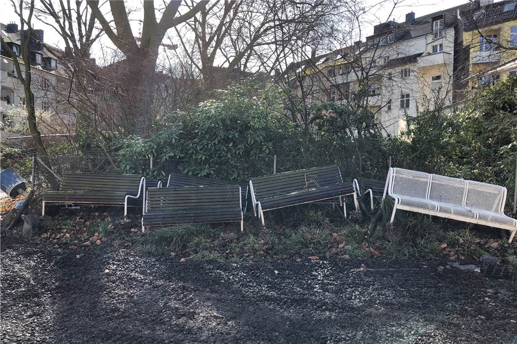 Anwohner sind entsetzt über „Gartenmord“ am St.-Johannes-Hospital Zeugen alter Gartenpracht im Klinikgarten des Johannes-Hospitals.