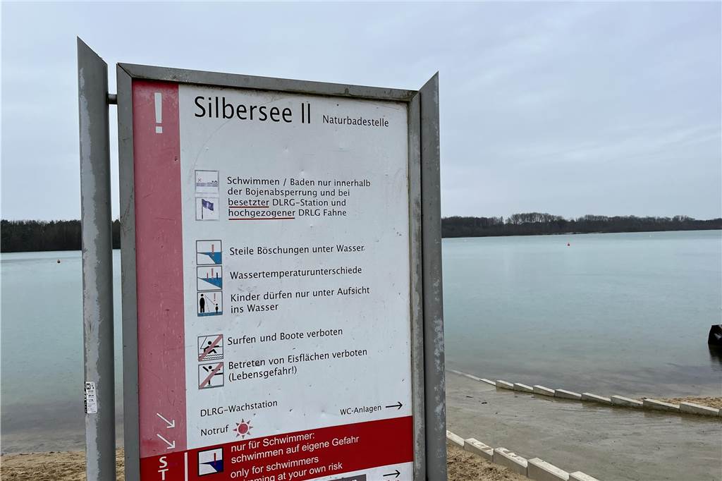 Neuer Geschäftsführer: Walter Burstedde will den Silbersee attraktiv halten Schild am Silbersee II in Haltern