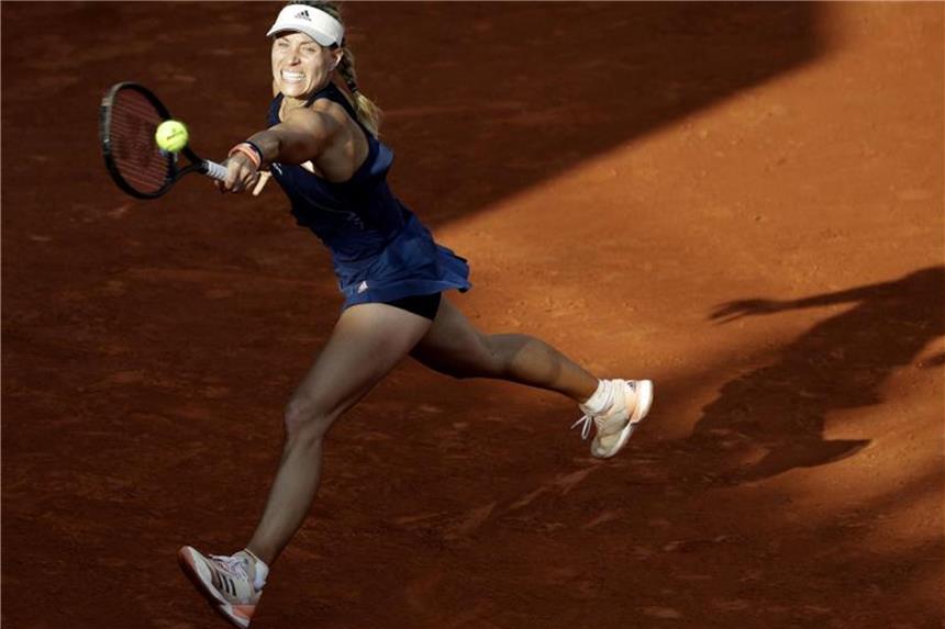 Nur Kerber bei Frauen im Achtelfinale - Marterer gegen Nadal Zog mit einem 2:0-Satzerfolg ins Achtelfinale ein: Angelique Kerber. Foto: Alessandra Tarantino