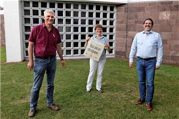 Zogen ein positives Fazit der Aktion "Uns schickt der Himmel", v.l.: David Schütz, Dr. Reinhild Tuschewitzki und Georg Kleemann.