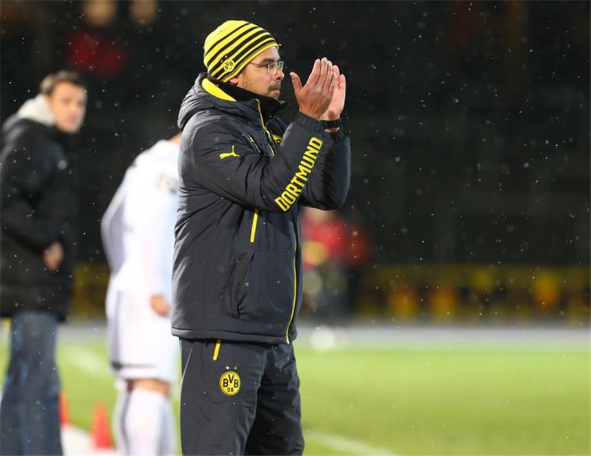 BVB II zeigt Reaktion und hat spielfrei Zufrieden mit dem 0:0 gegen den SV Wehen Wiesbaden: BVB II-Trainer David Wagner.